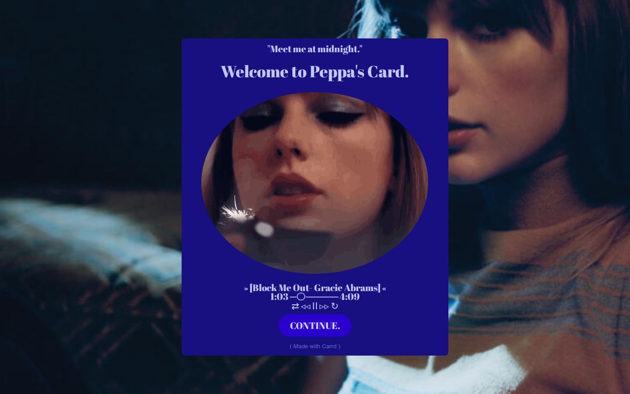Carrd profile picture for @peppa
